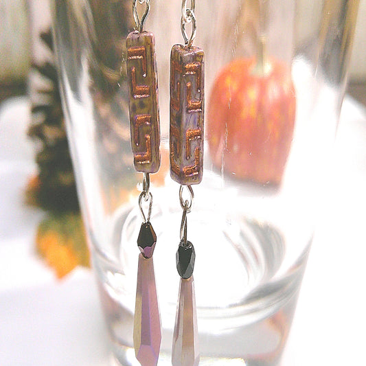 Purple Vintage Earrings