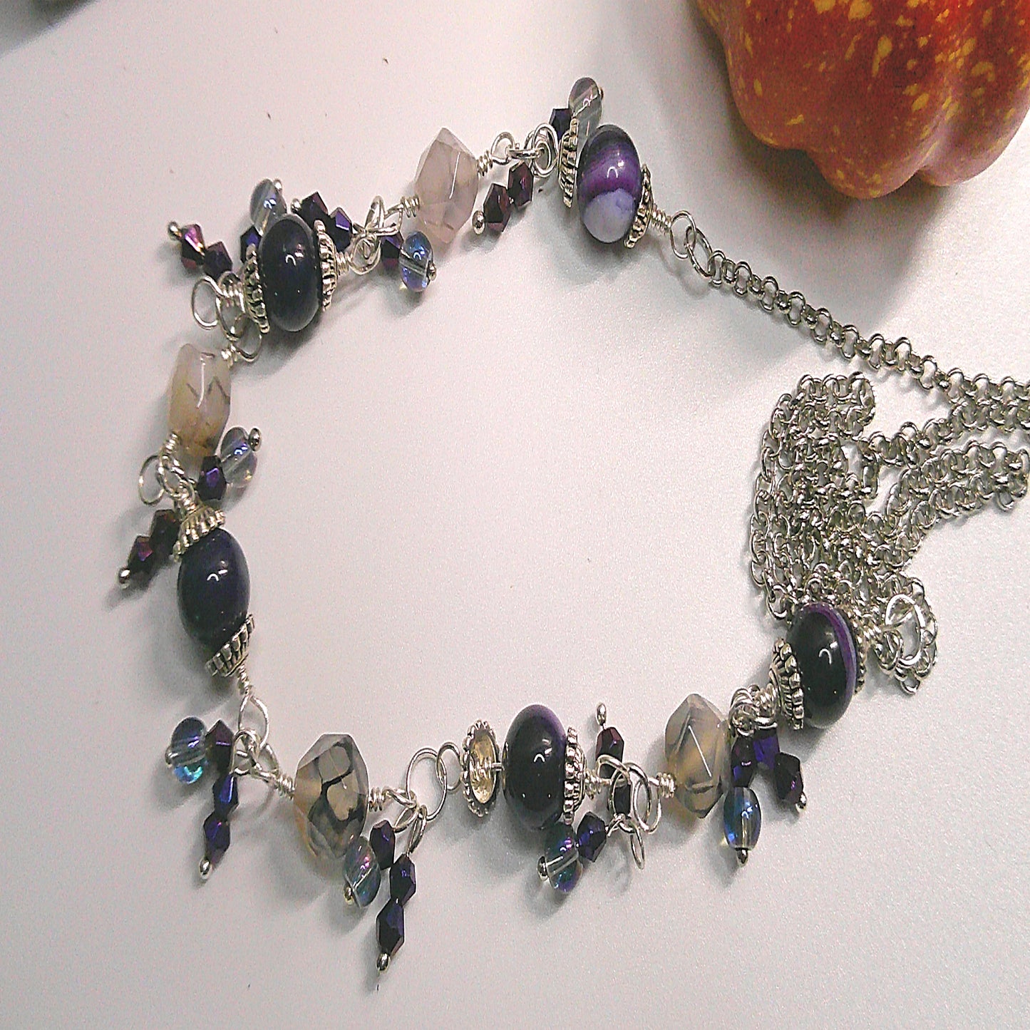 Purple Amethyst Cha Cha Necklace Pull Over