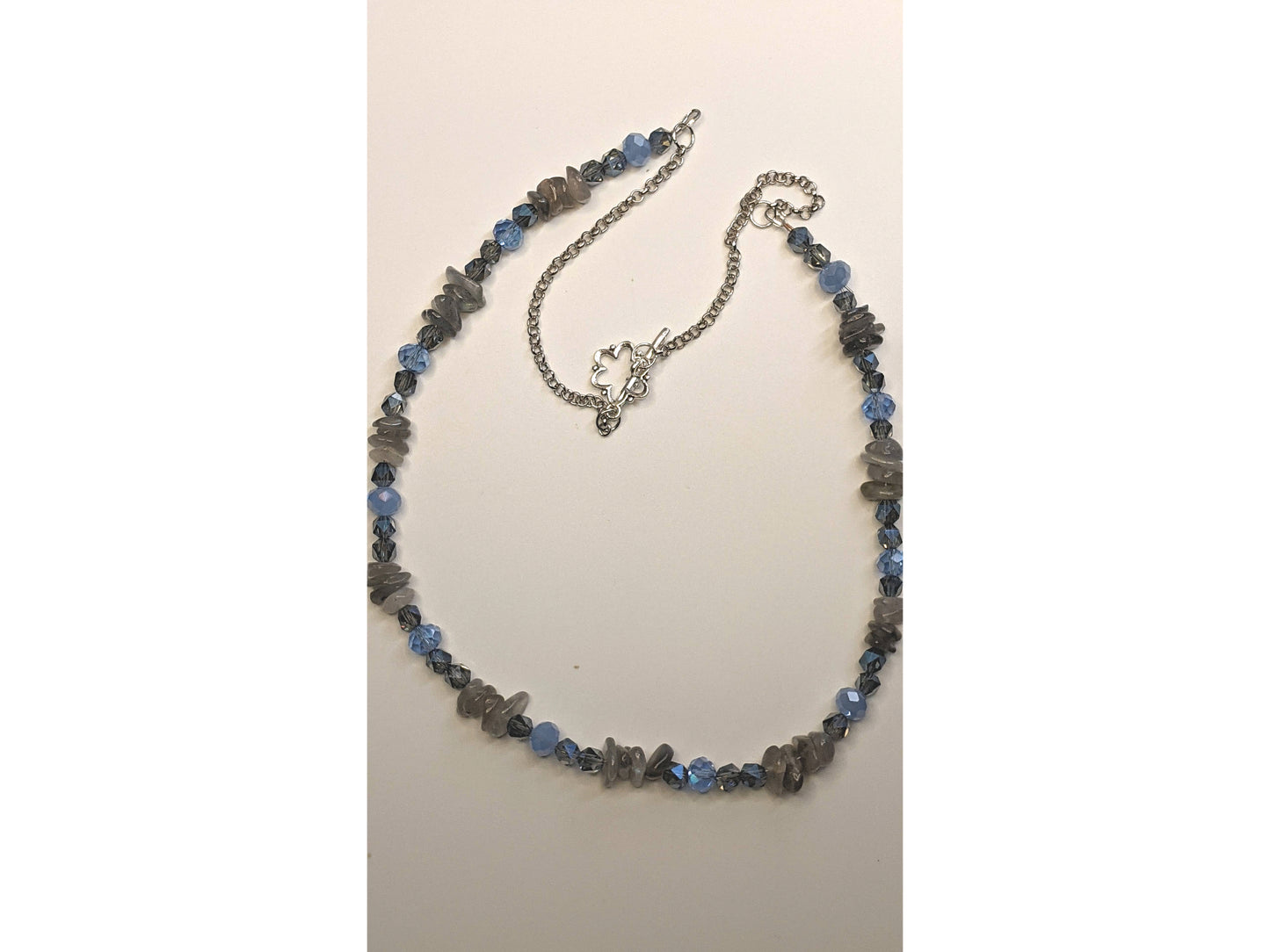 Blue and Gray Labradorite  Necklace