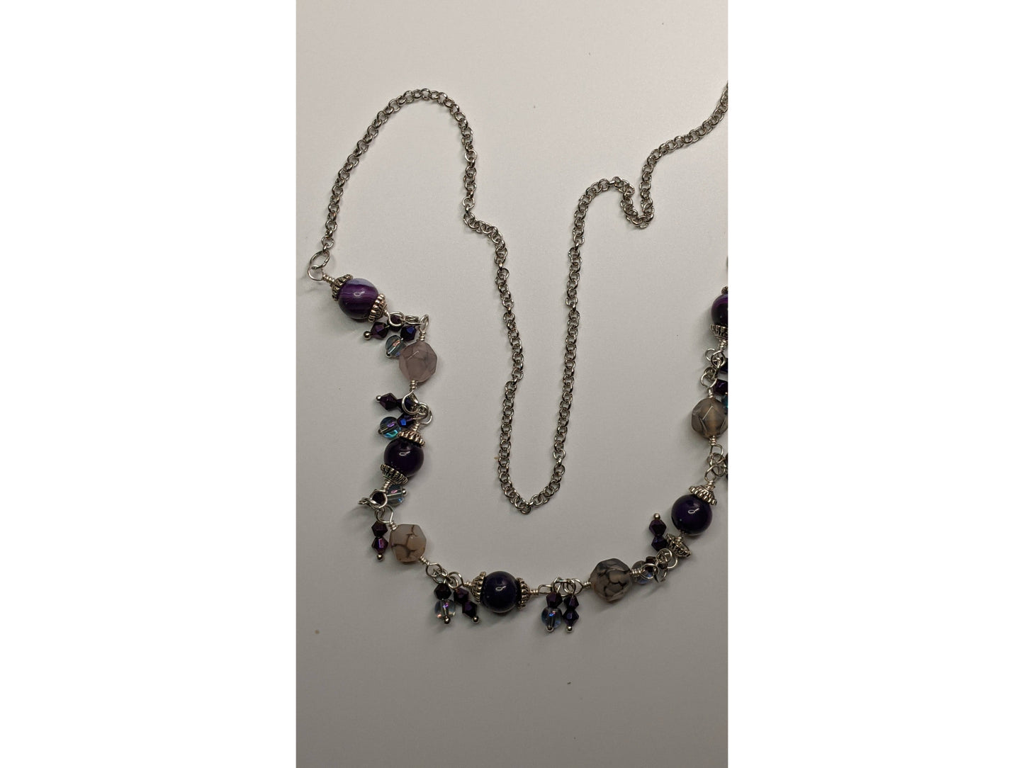 Purple Amethyst Cha Cha Necklace Pull Over