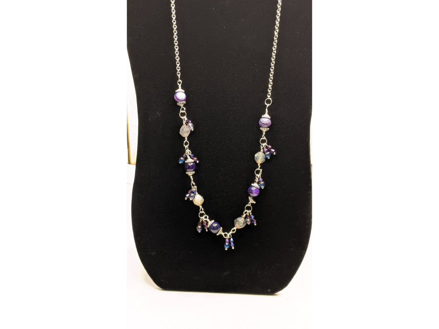 Purple Amethyst Cha Cha Necklace Pull Over