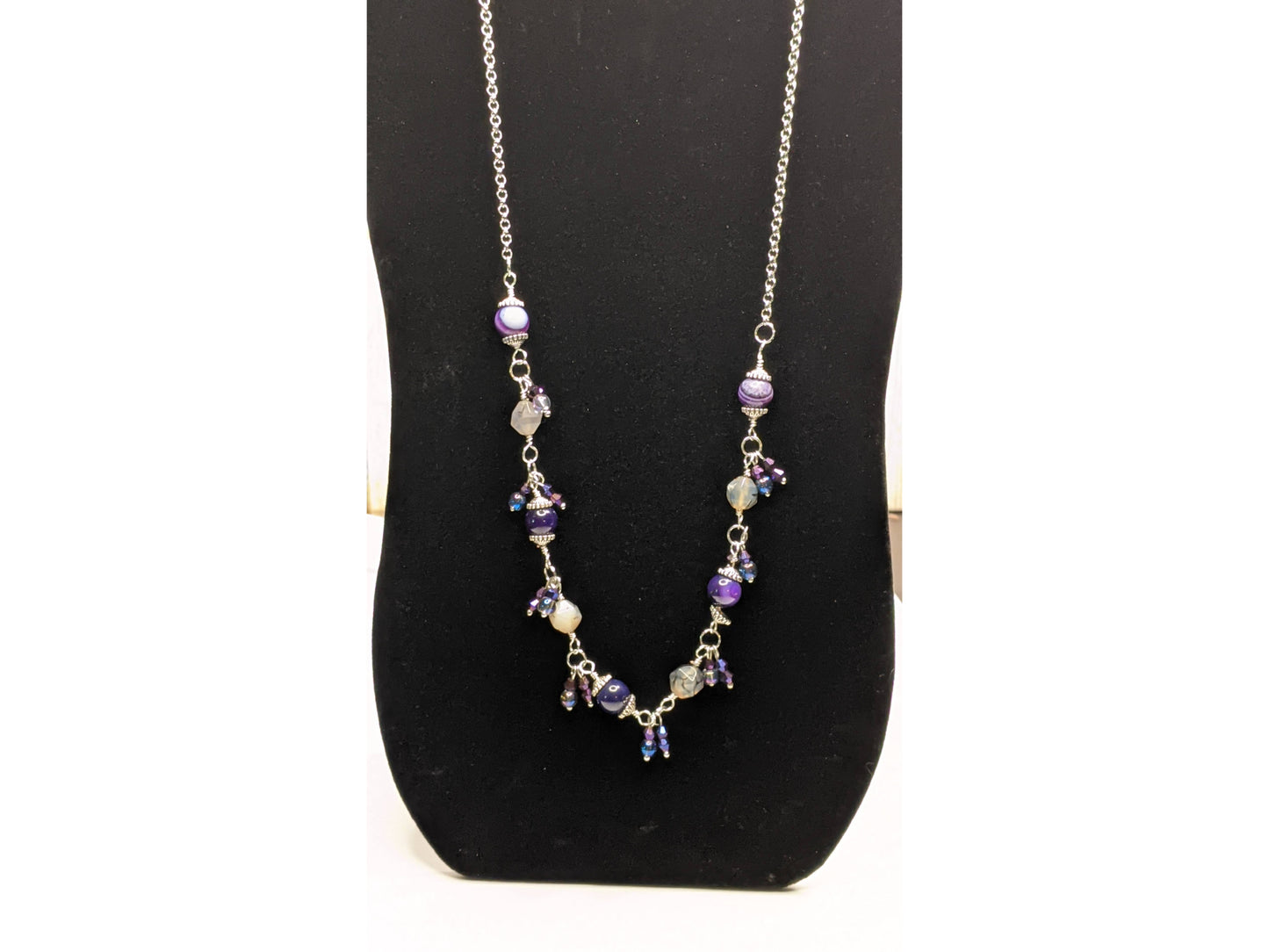 Purple Amethyst Cha Cha Necklace Pull Over