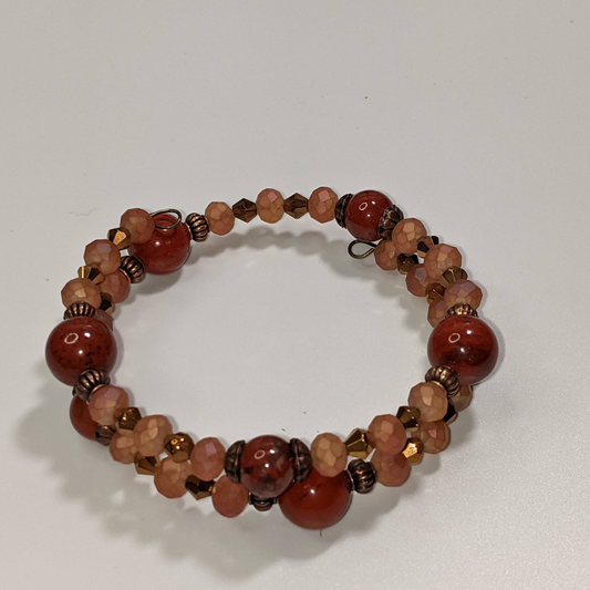 Red Jasper Wrap Bracelet